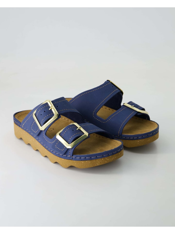 Pantoletten in Blau