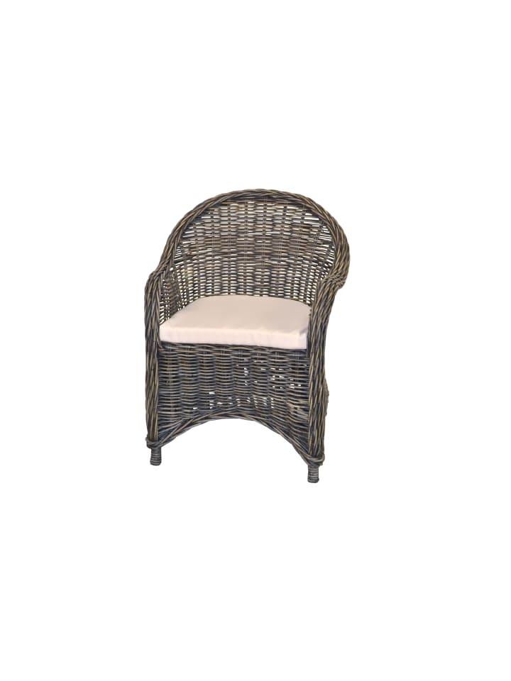 Rattansessel Reimon in grau