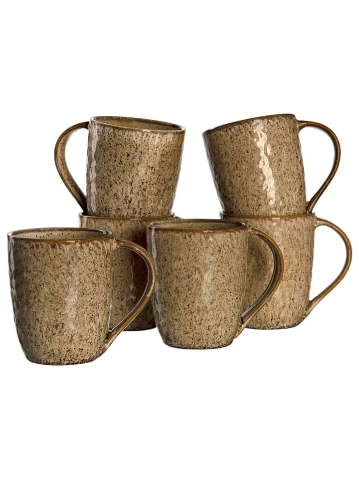 LEONARDO 6er Set Kaffeebecher limango Matera beige in | günstig kaufen ml 430