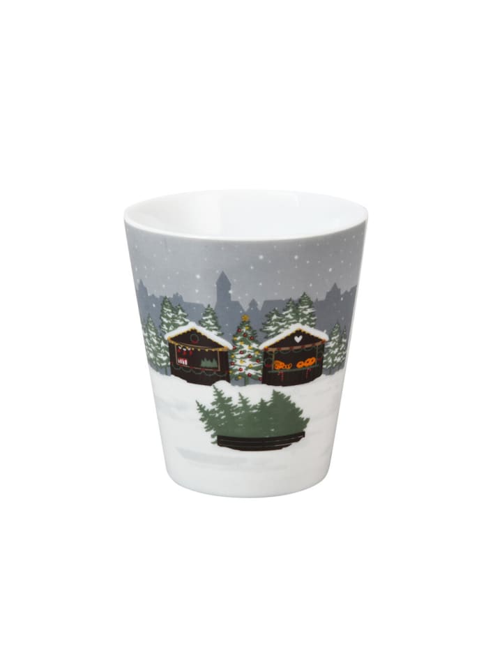 Happy Mug Christmas Stall in weiss