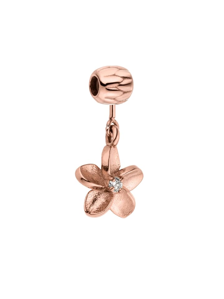 Charm LEI Plumeria Rosegold