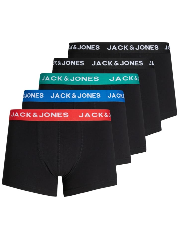 Set 5er Pack Trunks Boxershorts Stretch Unterhose in Schwarz-3