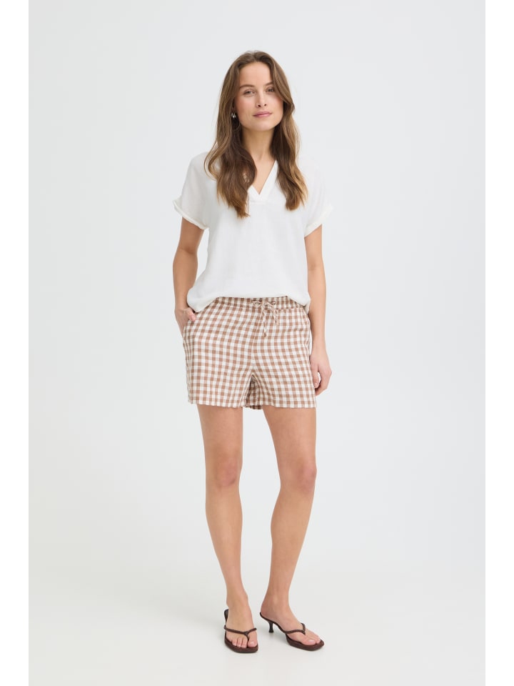 Kurzarm-Bluse BYFALAKKA Regular fit in Marshmallow