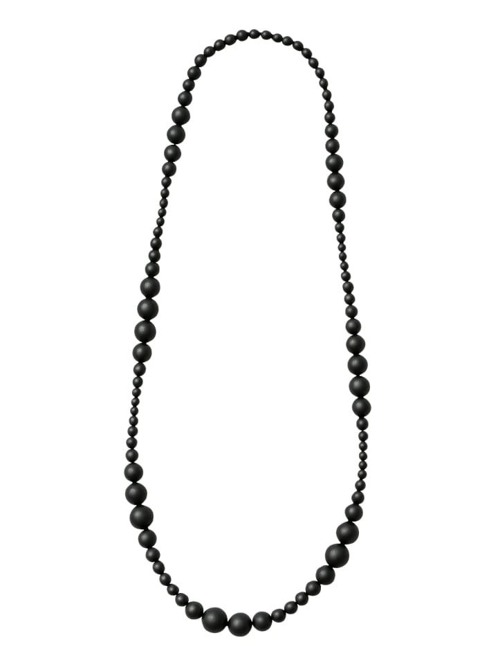 Lange Kette " Ajala " in schwarz