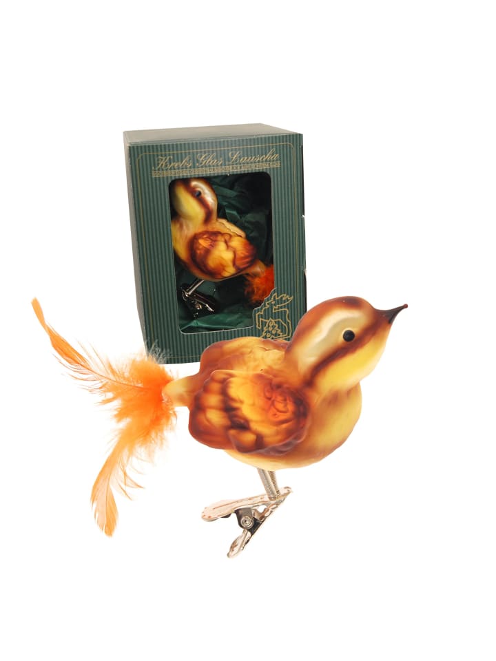 Baumschmuck-Vogel in Braun