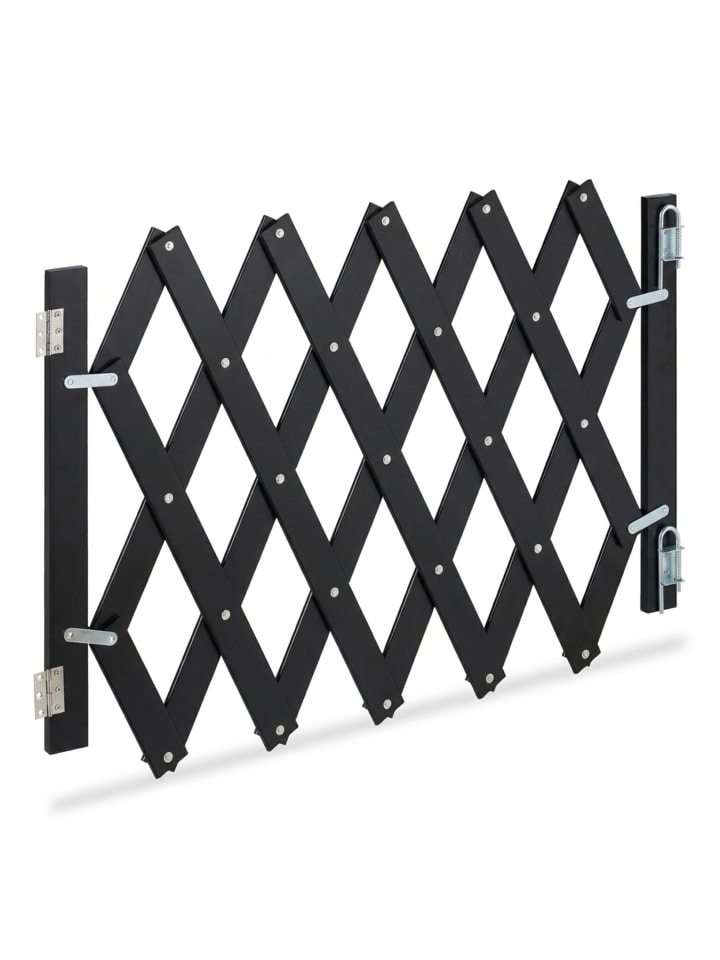 Hundeabsperrgitter in Schwarz - (B)108,5 x (H)47,5 cm