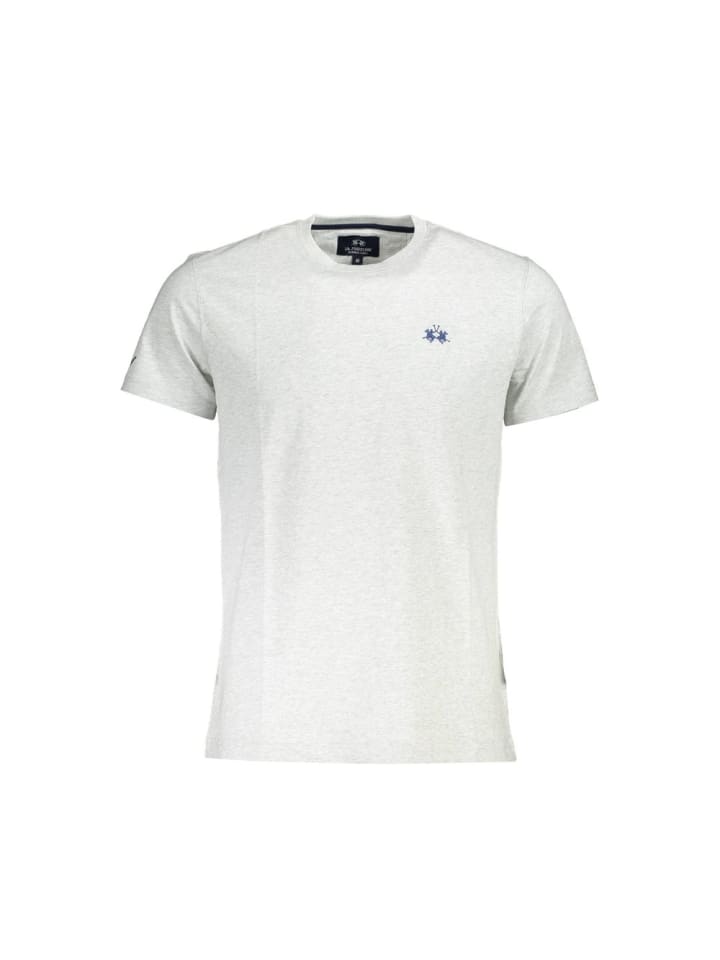 Grau Baumwolle Herren T-Shirt