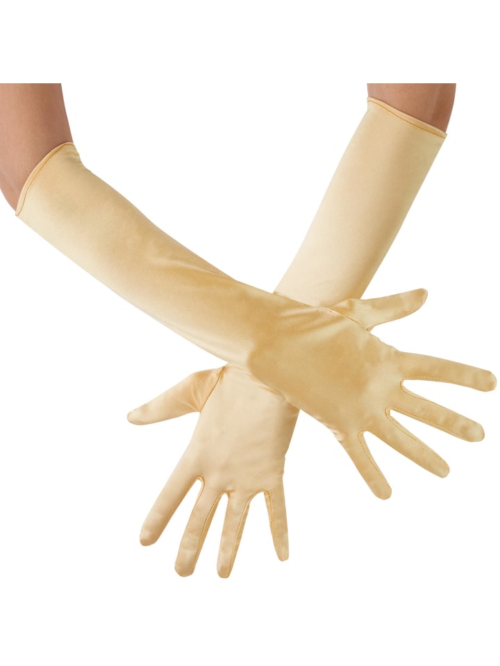 Faschingskleidung, auch Maskeradenverkleidung, in der Farbe gold