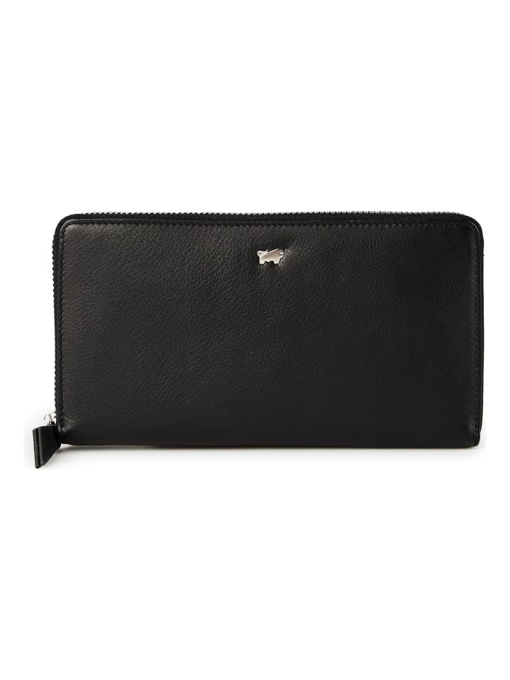 Joy Geldbörse RFID Schutz Leder 19 cm black
