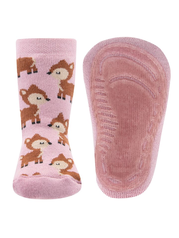Stoppersocken Rehkitz in dusty mauve