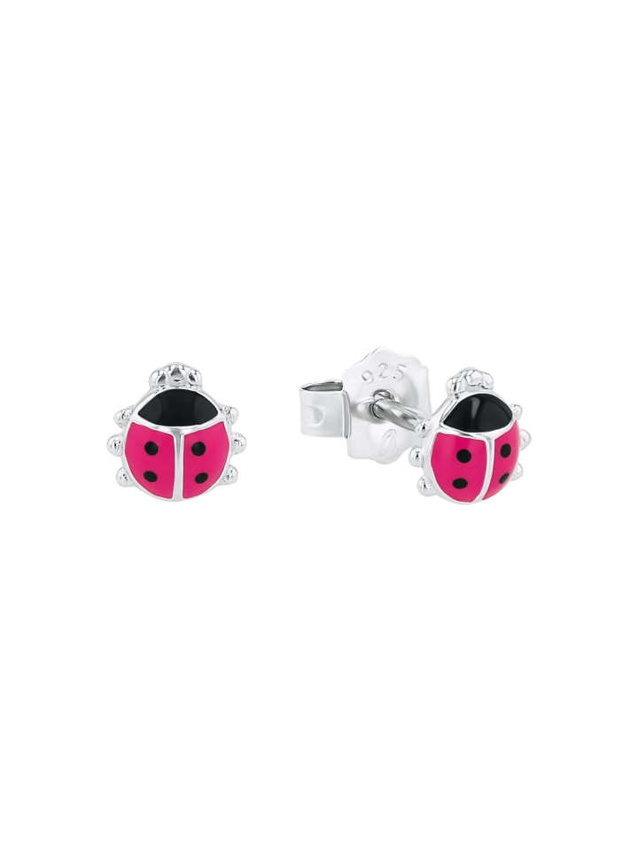 Ohrstecker Silber 925, rhodiniert in Pink