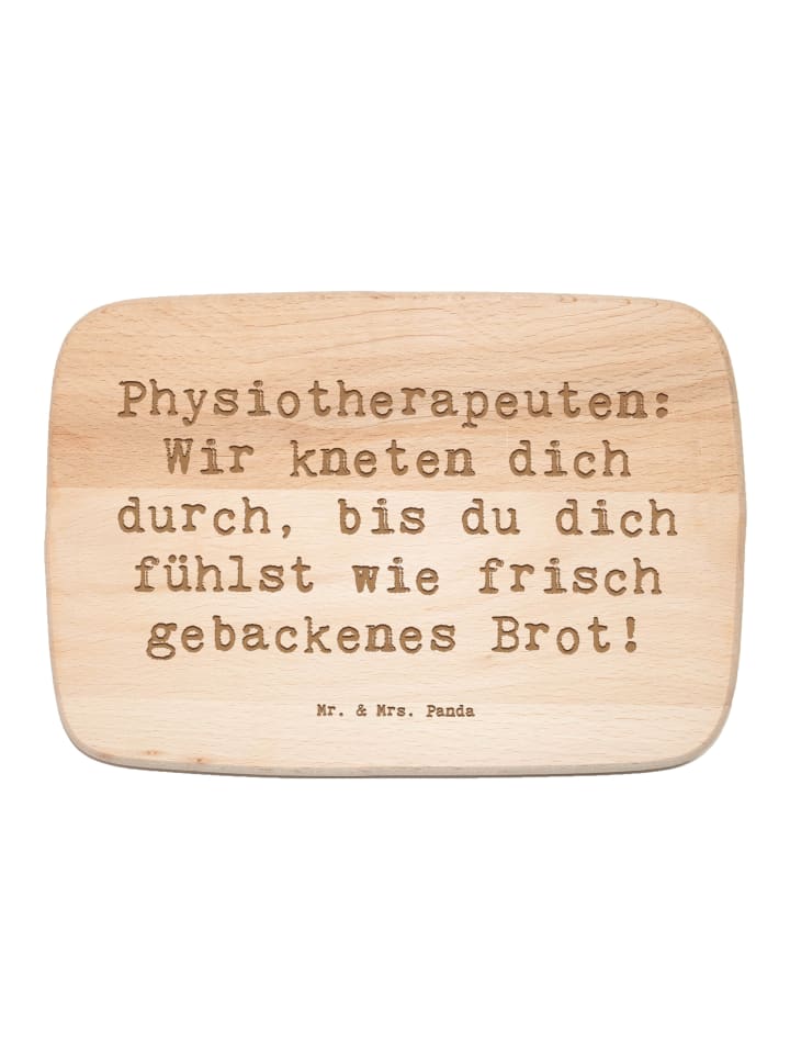Frühstücksbrett Spruch Physiotherapeut Kneten m... in Transparent