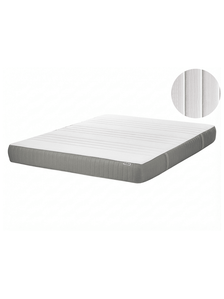 Matratze FLEX 7 PLUS in Weiß/Grau - (W) 140 x (H) 20 x (L) 200 cm H3/4 Fest