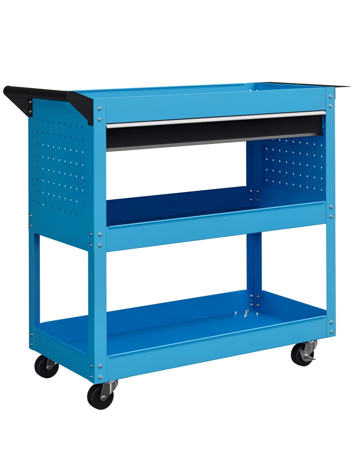 Werkstatt-Rollwagen in Blau 82L x 35B x 76H cm