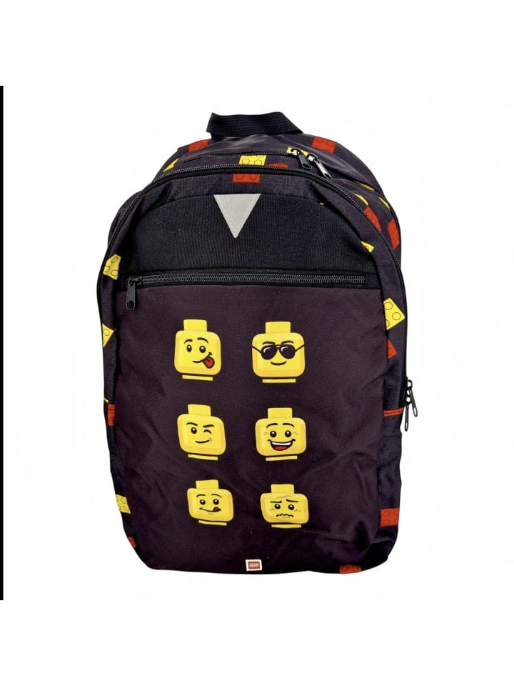 Rucksack Extended Faces in Schwarz