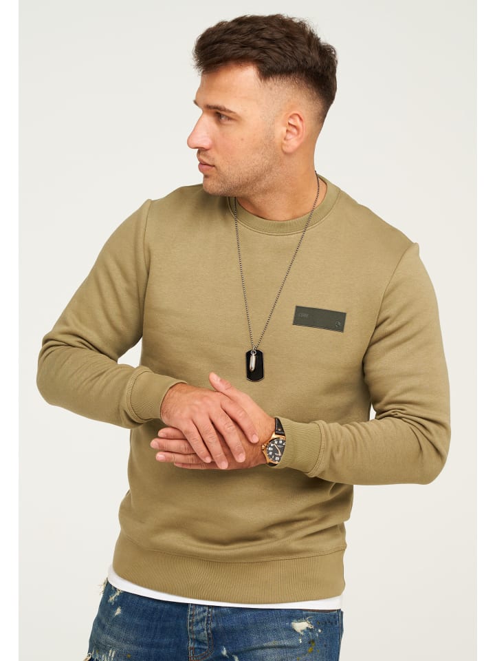 Sweatshirt - POPS SWEAT CREW NECK Pullover in Aloe