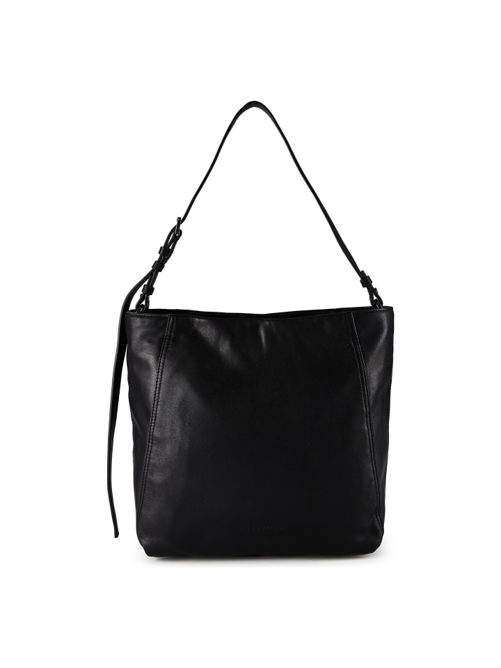 Chudy Schultertasche M Leder 34 cm black