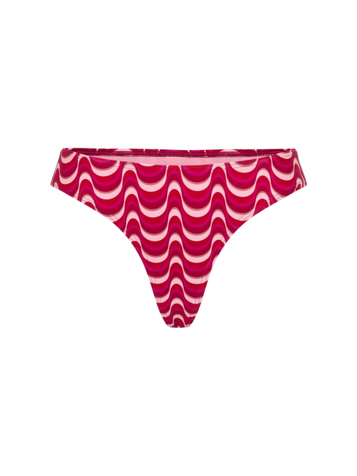 Bikini-Hose in pink waves