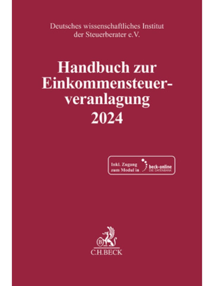 Buch - Handbuch zur Einkommensteuerveranlagung 2024. ESt 2024