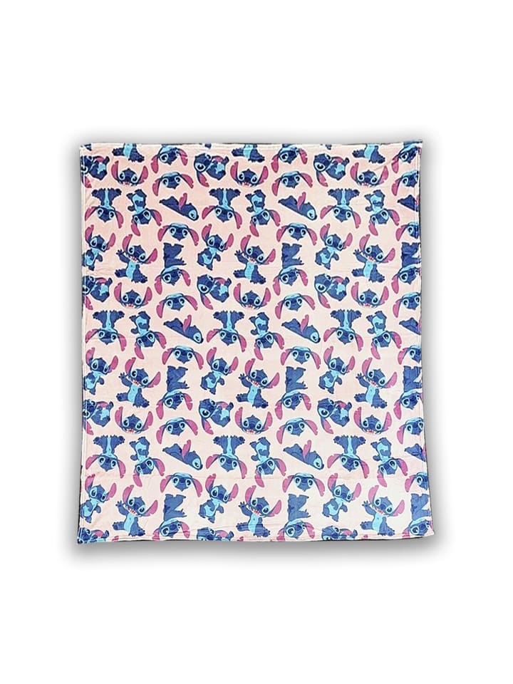 Lilo & Stitch Wohndecke Set 180x200 cm – Flauschige Decke in Mehrfarbig