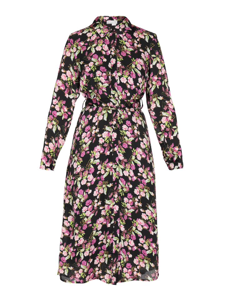 Women Dress in black multicolor