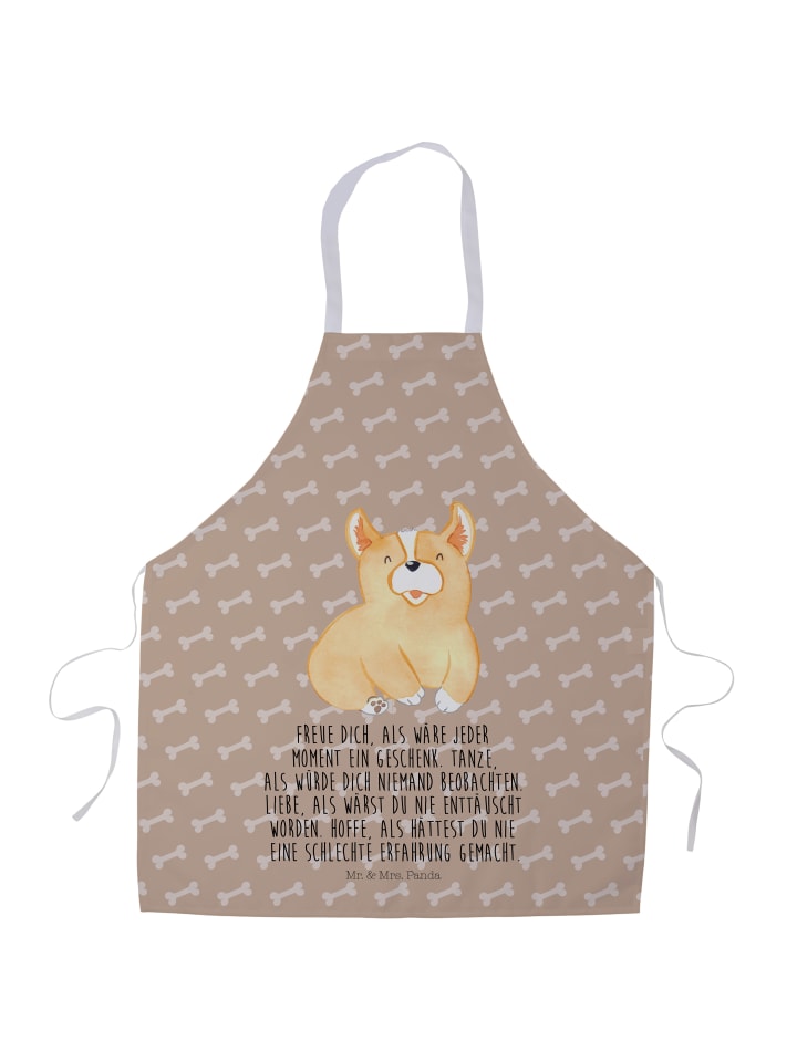 Schürze Corgie mit Spruch in Hundeglück