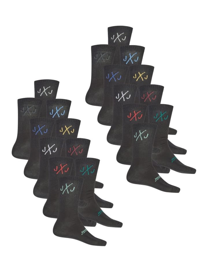 Sportsocken JACDIRECT TENNIS SOCK 20 PACK in Schwarz