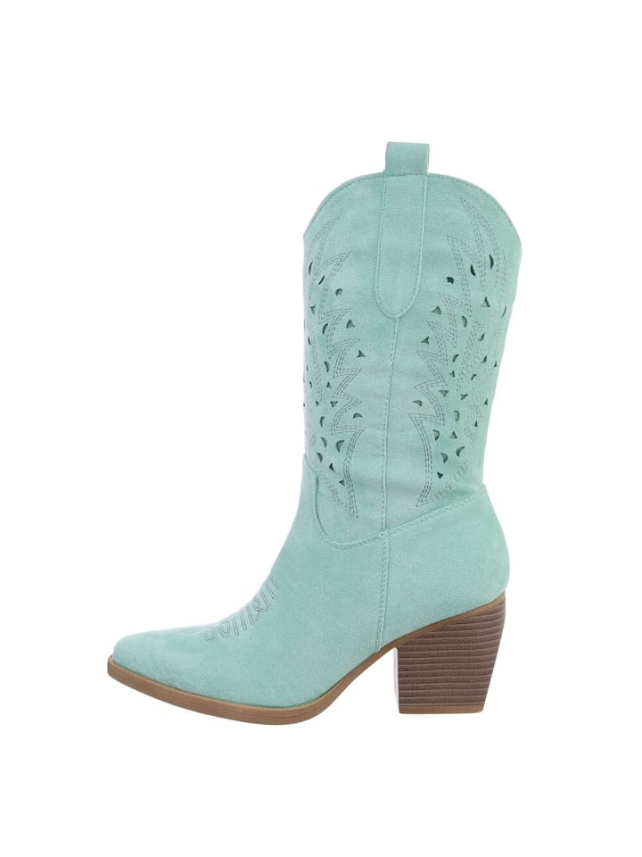Stiefel in Hellgrün