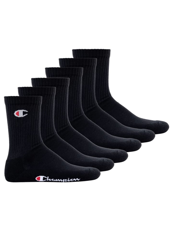 Socken 6er Pack in Schwarz