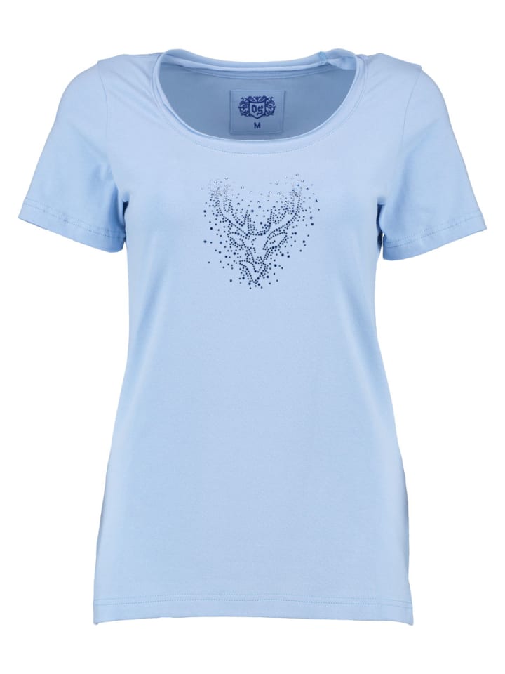 T-Shirt Wimporo in hellblau/bleu-hellblau/bleu