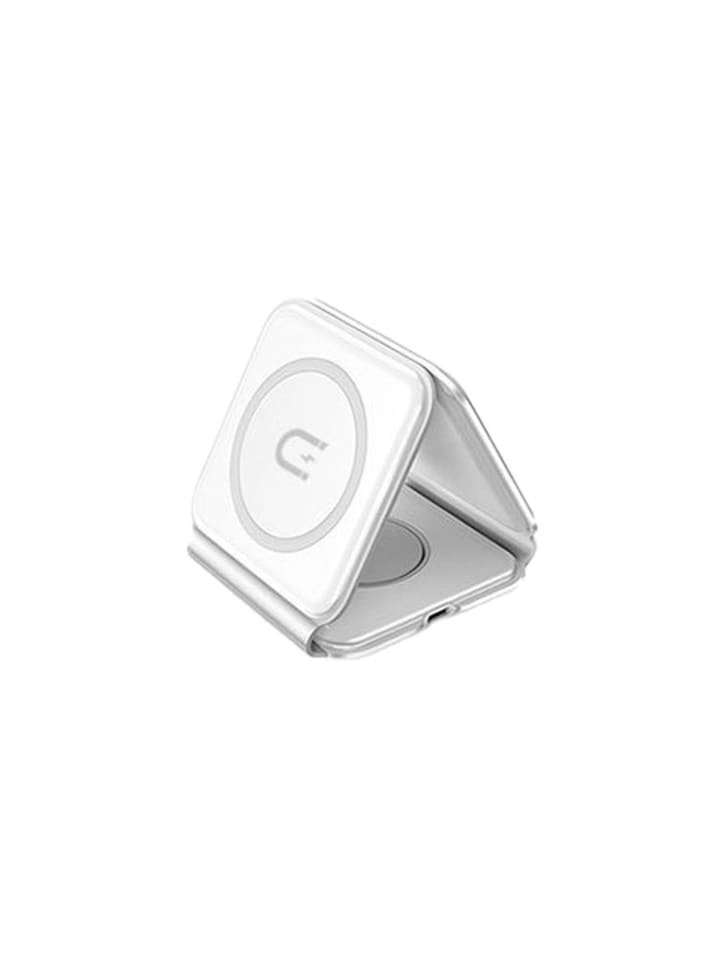 Magnetic Wireless Charger - Dudao A11N 15W 3in1 induktives Ladegerät in Weiß