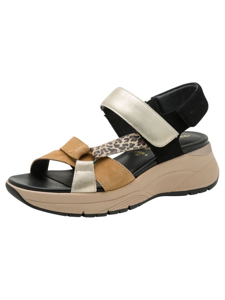 WIDE FIT Sandalette in BLACK COMB