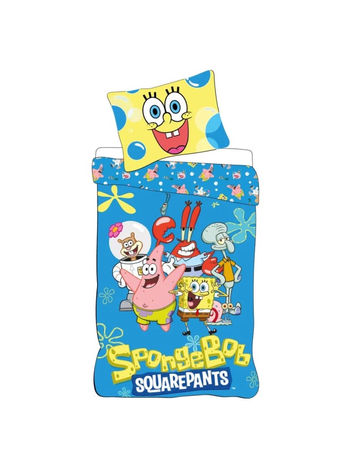 SpongeBob Schwammkopf Sea Squad Kinderbettwäsche-Set für den