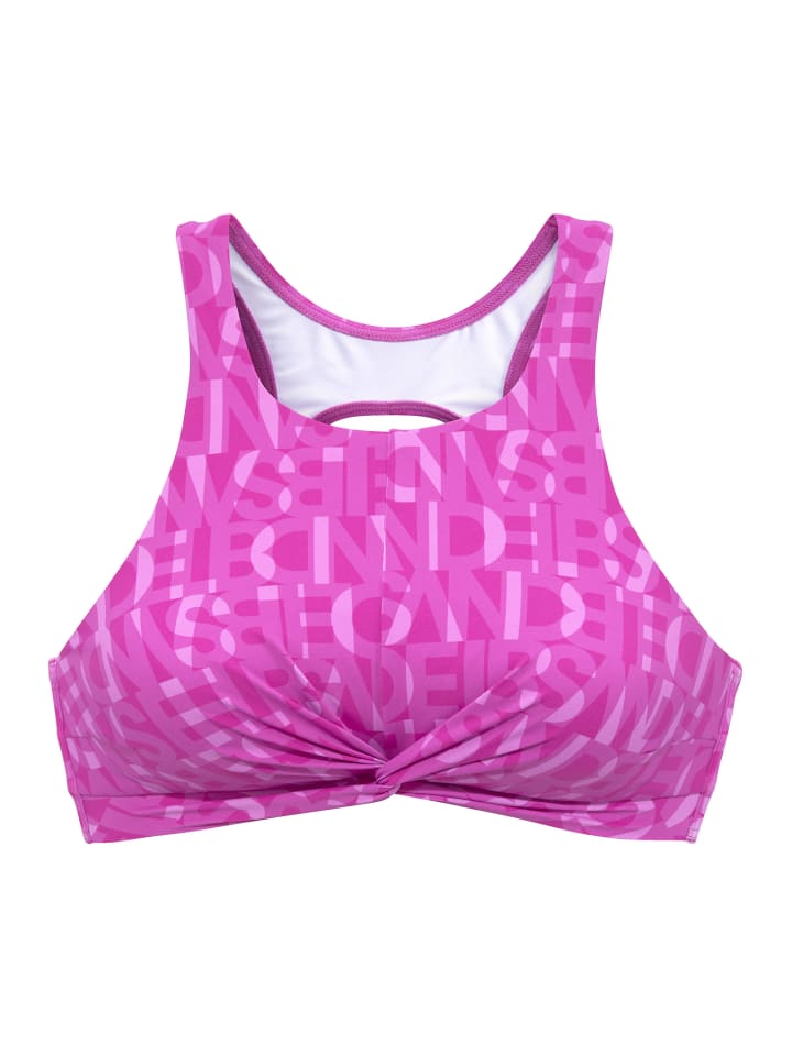 Crop-Bikini-Top in fuchsia