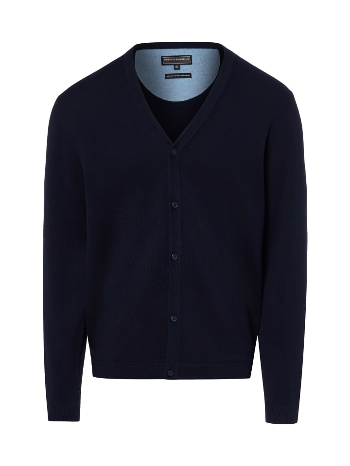 Strickjacke in marine - 0001