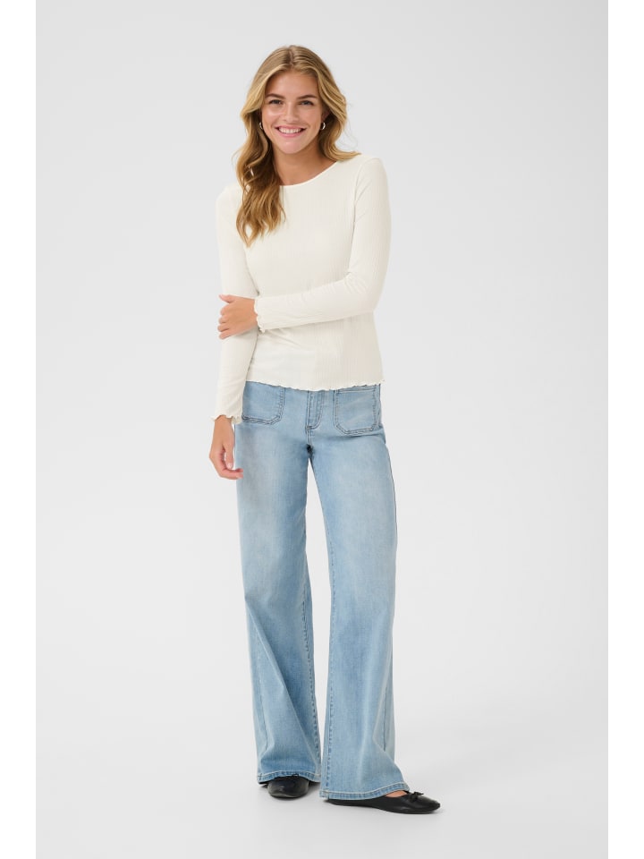Langarm-Shirt KAmary Regular fit in Chalk