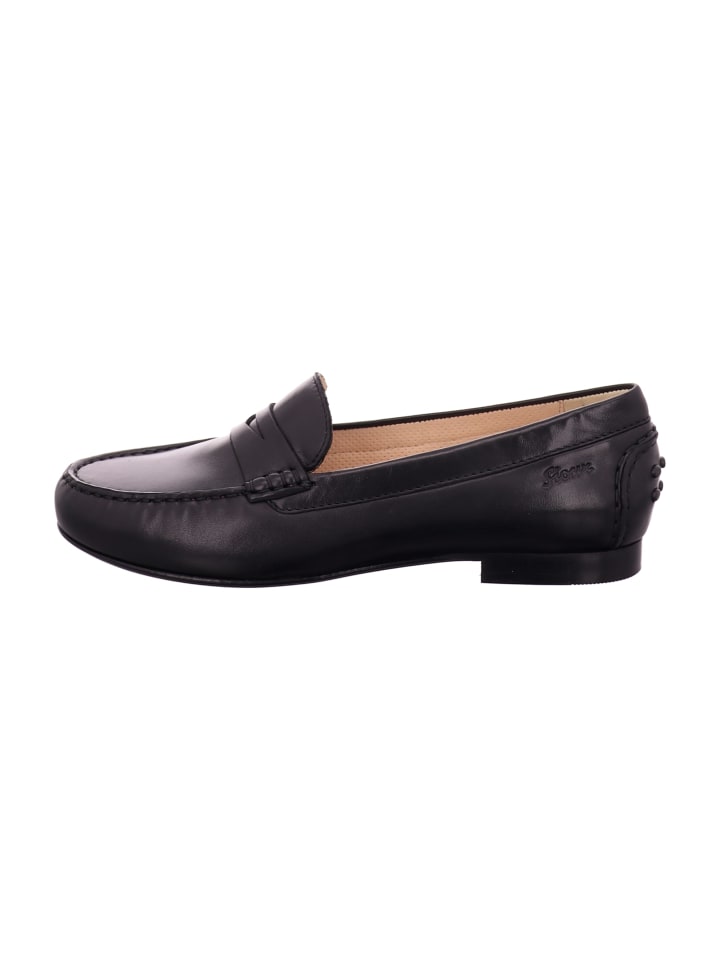 Mokassin Slipper in Schwarz