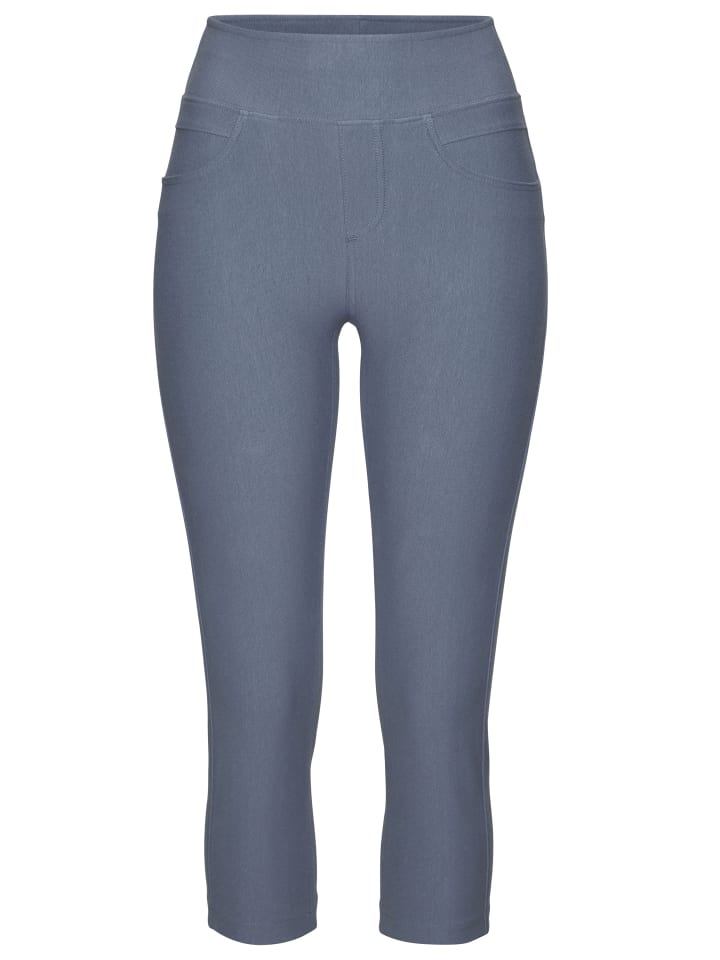 Caprihose in jeans blau