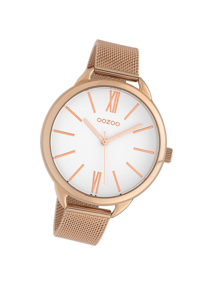 Analog-Armbanduhr Oozoo Timepieces rosegold groß (ca. 44mm)