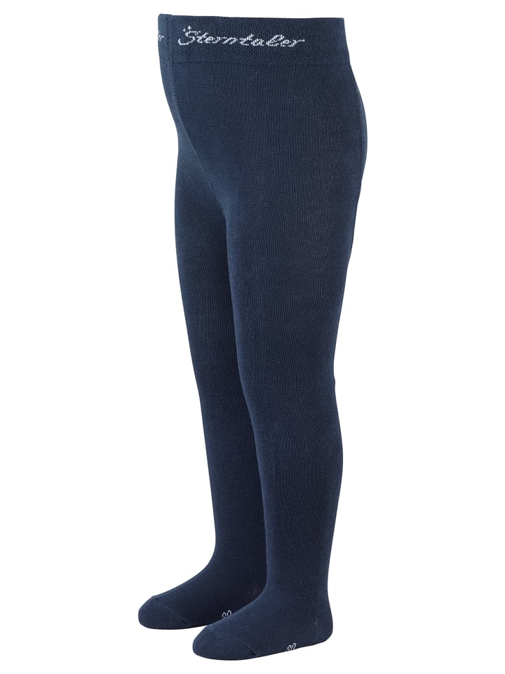 Strumpfhose uni in marineblau