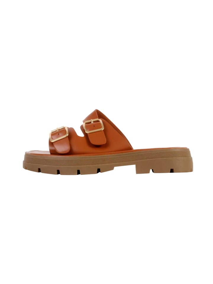 Sandalen zum Hineinschlüpfen Braun