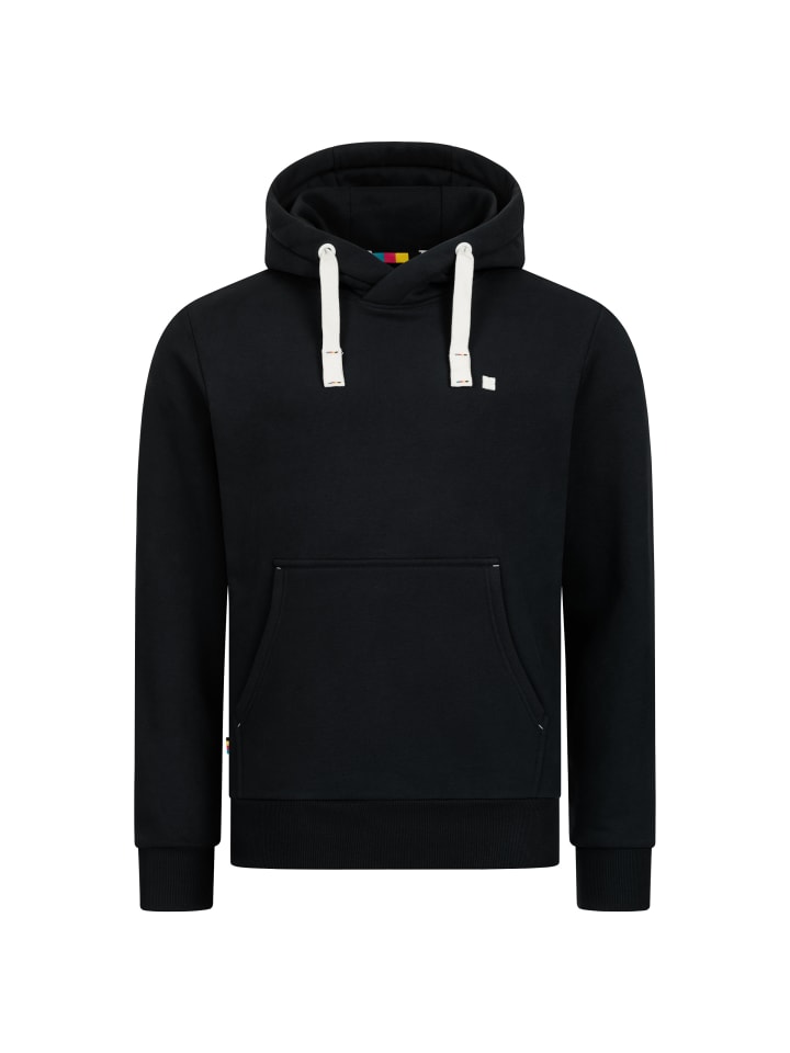 Kapuzensweatshirt LinusCMYK II in Schwarz