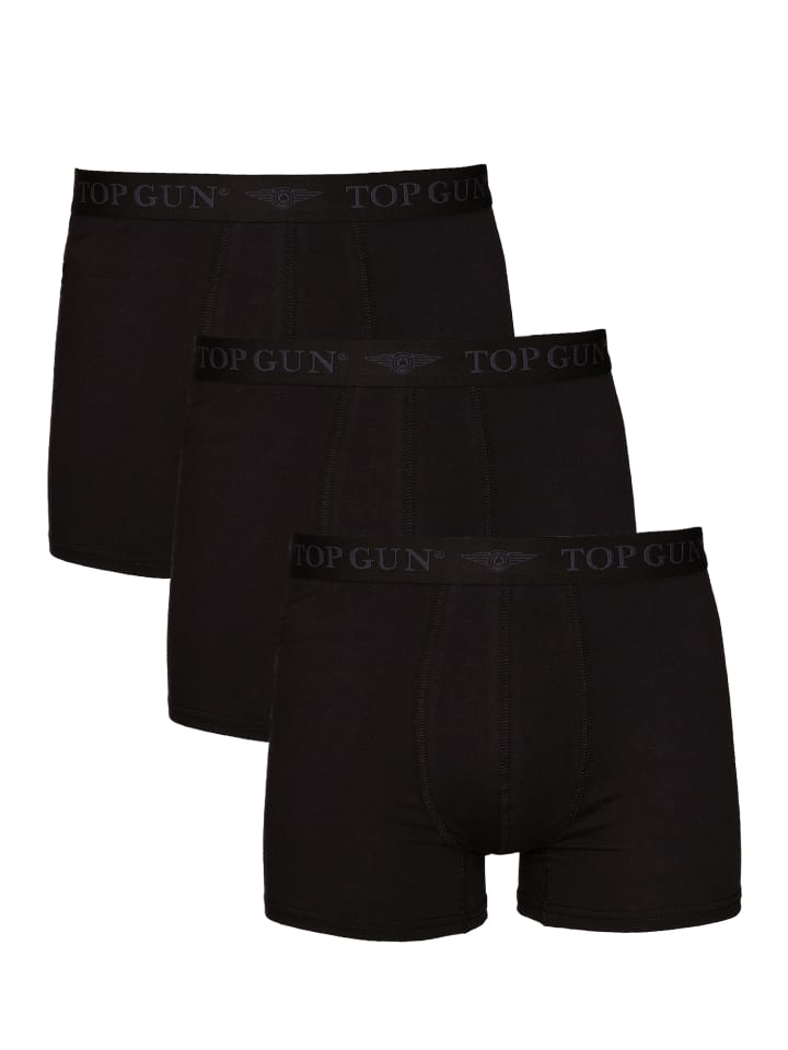 Boxershorts 3er Pack TG25027 in schwarz
