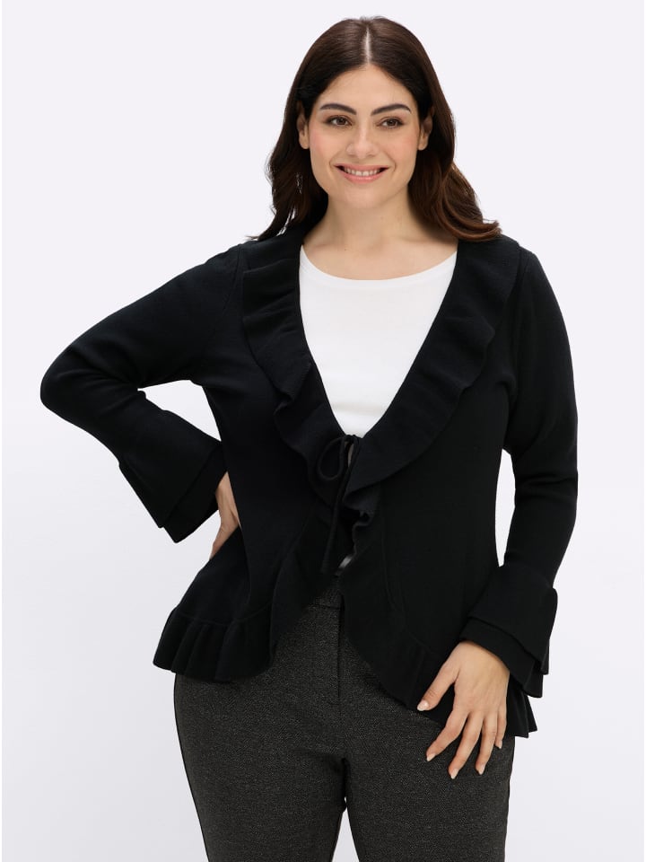 Strickjacke in schwarz