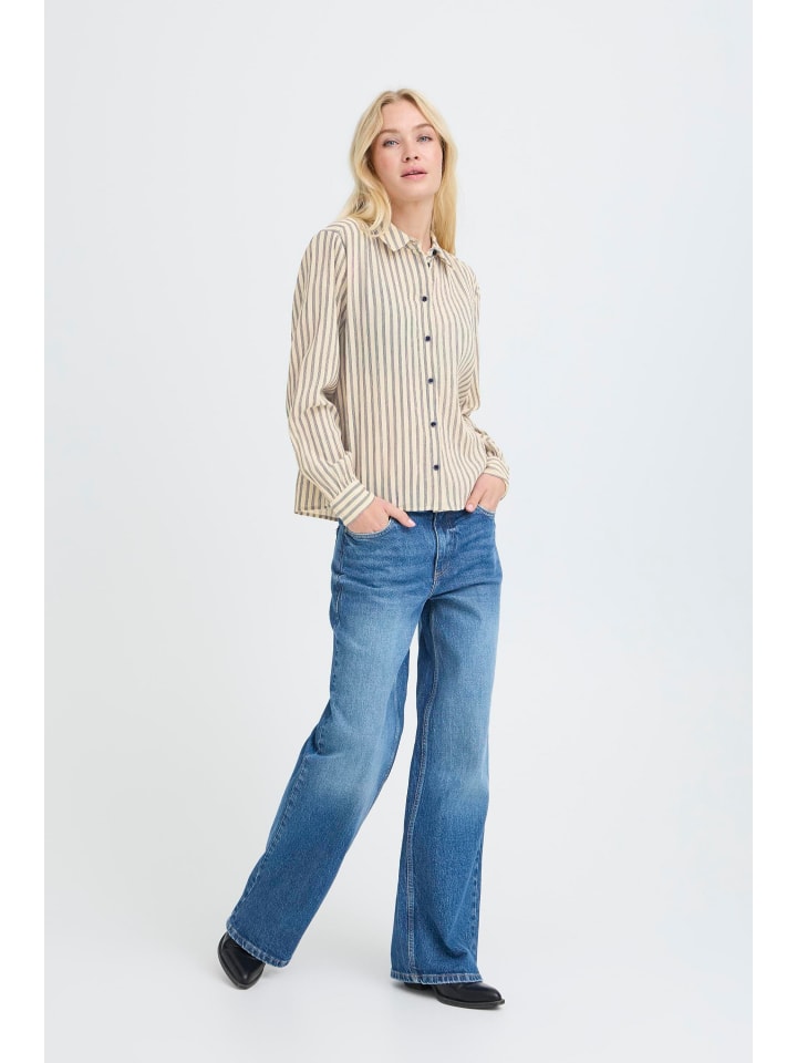 Langarm BYGABY Regular fit in MEDIEVAL BLUE STRIPES