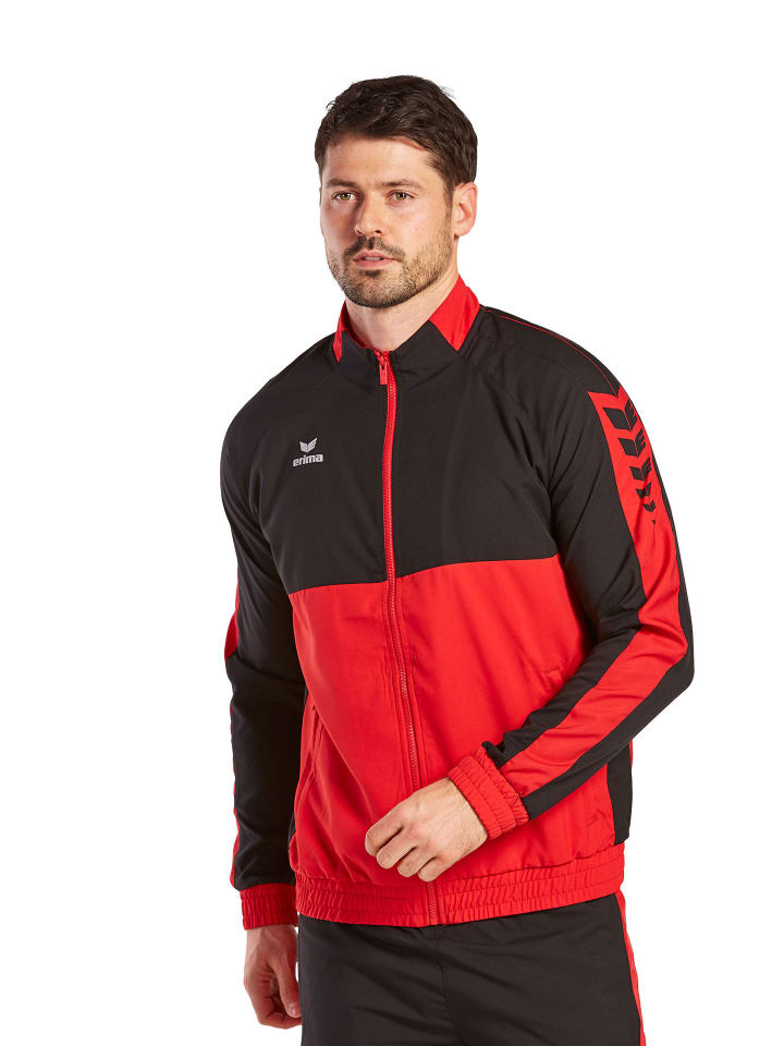 Herren Six Wings Präsentationsjacke in rot/schwarz