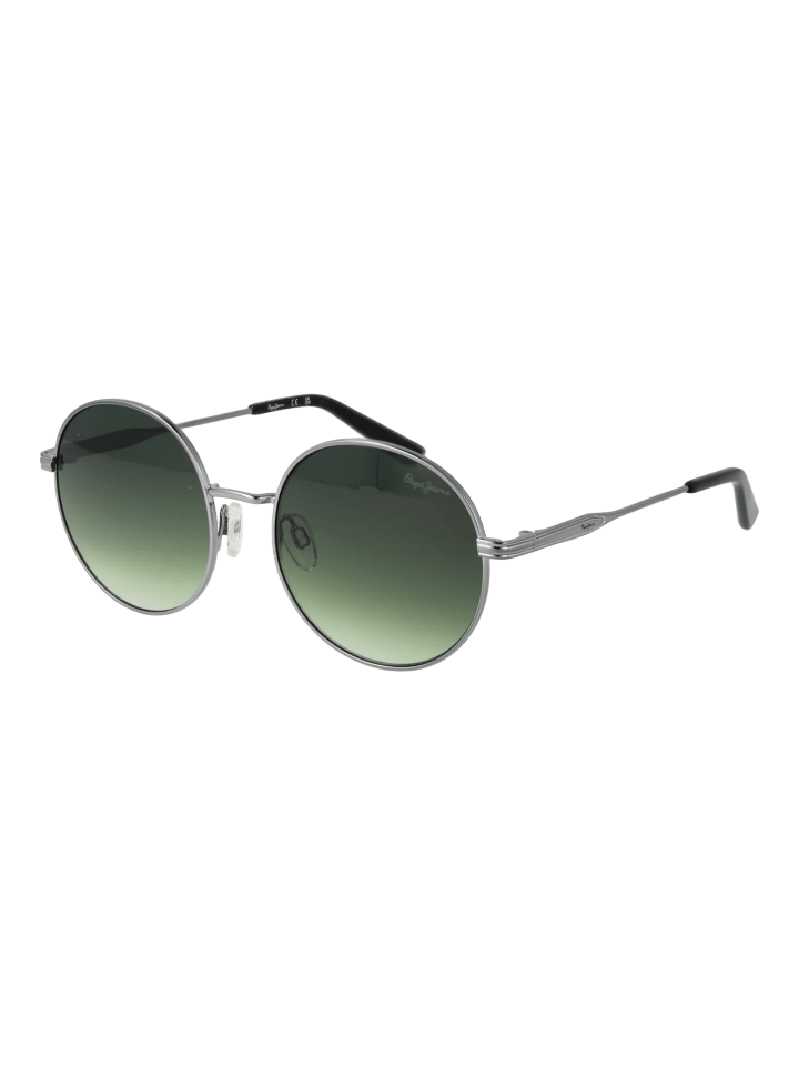 Damen Sonnenbrillen Rund Gunmetal