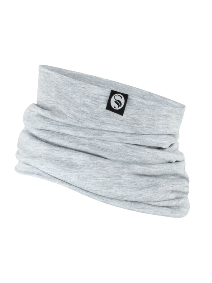 Multifunktionstuch aus Jersey Unisex in Hellgrau