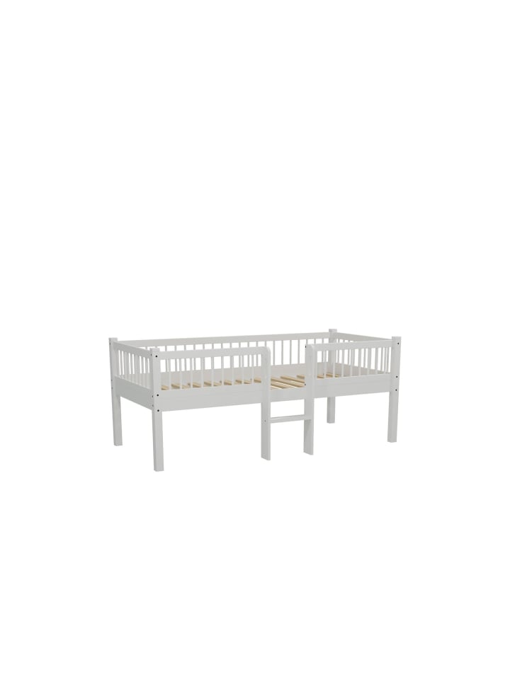 SPIELBETT 90x200 Keeley Eiche Weiß mit Leiter Holz