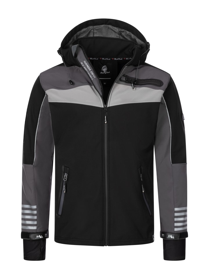 Softshelljacke in Schwarz